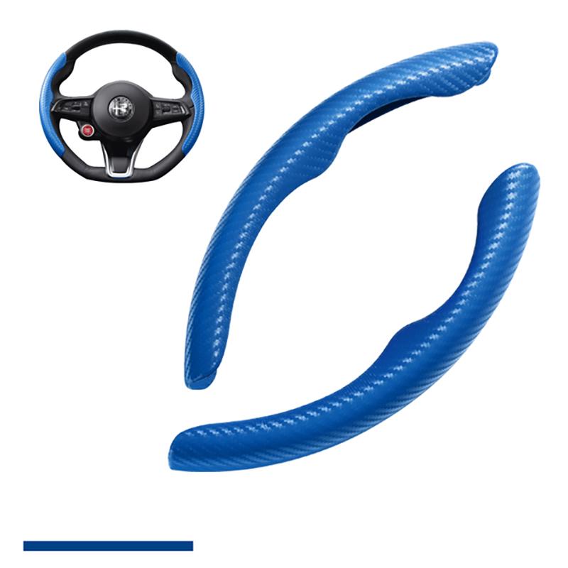 Car Steering wheel Cover Segment Steering wheel protection cover For Alfa Romeo Giulia Stelvio Interior Styling Car Accessories mno522