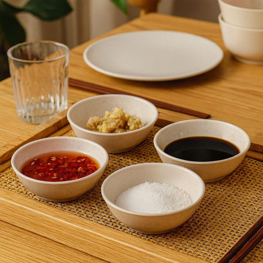 Biodegradable Sushi Dipping Sauce Dish Thickening Dipping Bowls Household Use