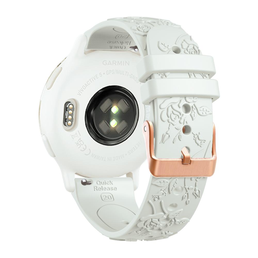 Женский силиконовый ремешок 20 мм для Garmin Forerunner 170 170M 70 165 155 570 245 645 Venu 2Plus Venu SQ2 Vivoactive 6 5 3 Браслет