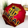 Узор FC Barcelona, автоматический складной зонт, портативная и складная конструкция, 8 спиц, рождественский или день рождения подарок.