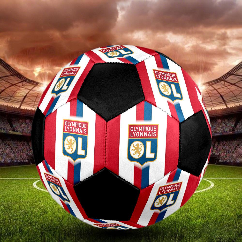 1PC OL size 5 soccer ball PrahaIndoor Soccer Ball Colorful All Ages Machine Stitched PVC Competition Ready Durable High-Bounce