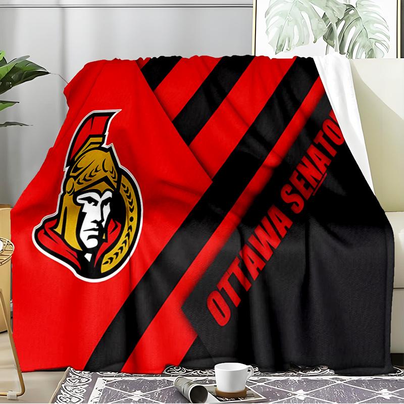 Senators Blanket Flannel Throw for Sofa, Travel, Camping, Livingroom, Office, Chair and Bed Soft and Warm Holiday Birthday gifts