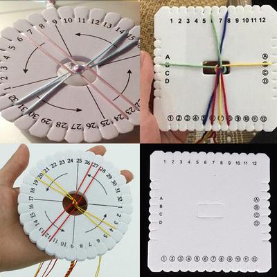 Круглый квадратный шнур ручной работы для плетения дисков, пластина для плетения своими руками, плетеная веревка