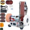Mini Belt Sander, Vertical Electric Belt Sander Knife Making Supplies, 7 Adjustable Speed Electric Knife Sharpener, Power Belt Sanders for Woodworking