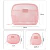 Casual Nylon Cosmetic Bag With Zipper Mesh Storage Pouch Multipurpose Hand-held Mesh Makeup Bags Women
