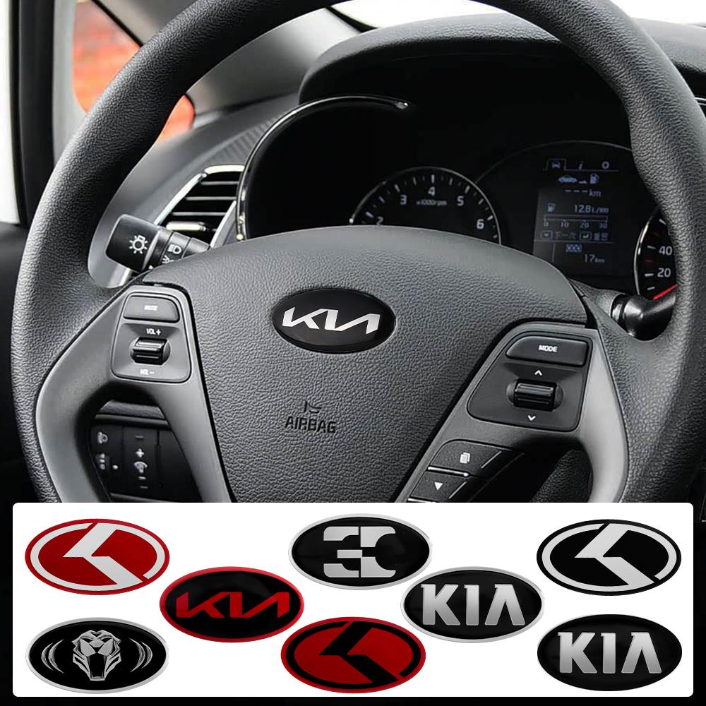 BDTINA1 3D Алюминиевая наклейка-эмблема на руль автомобиля для KIA Sportage Ceed Sorento Cerato Optima Picanto Rio Soul Cadenza Niro