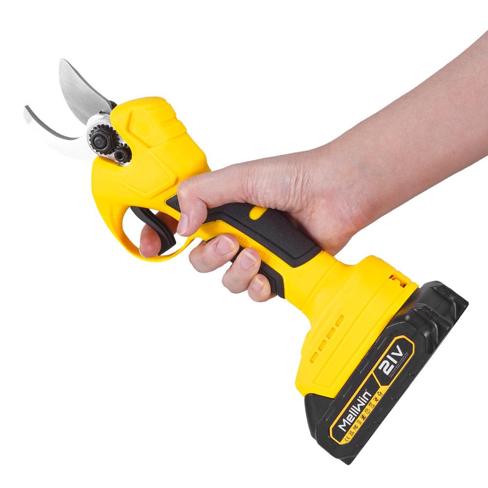 MELLWIN 30 мм Бесщеточные Электрические Секаторы Аккумуляторные Ножницы для Обрезки Ветвей Фруктовых Деревьев Садовые Ножницы Для Аккумулятора Makita 18 В Штифтовое Соединение