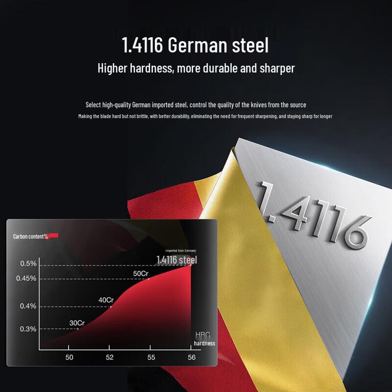 OOU Master Series Black Blade 7-Piece Antibacterial Camping Set