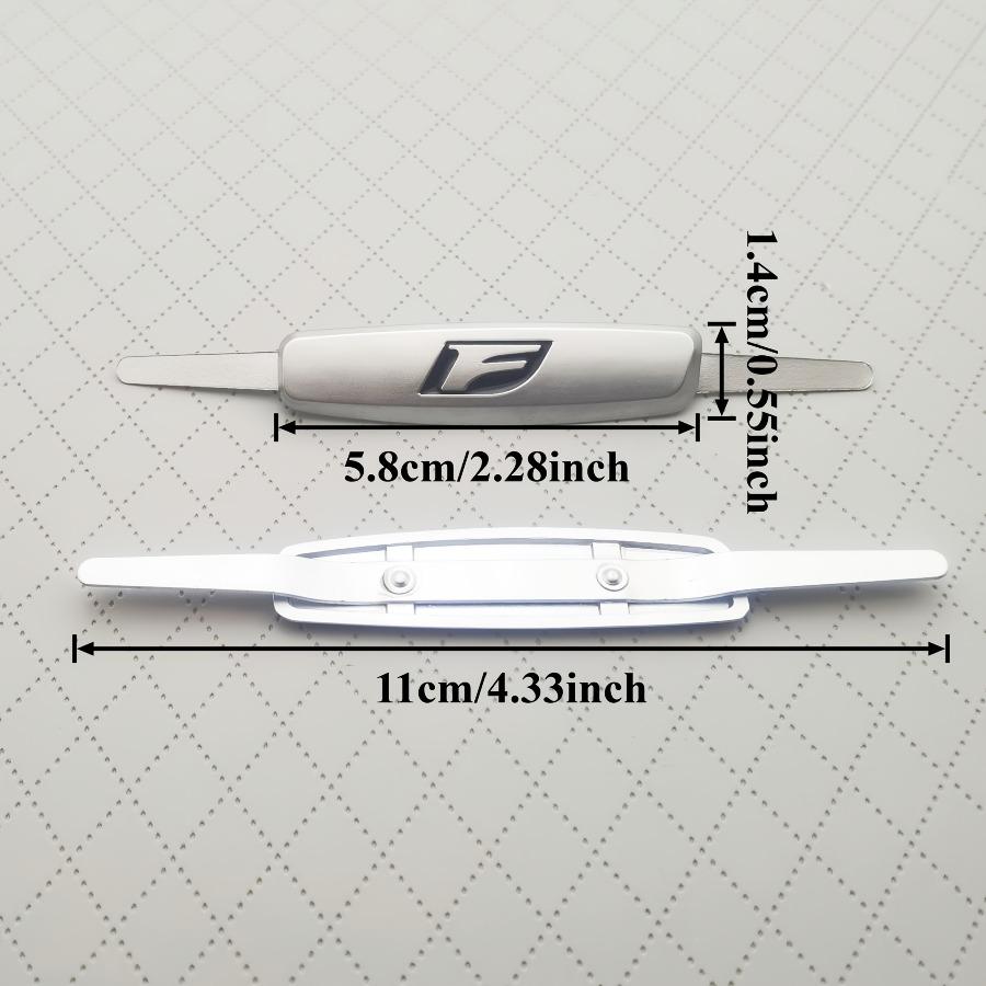 1 шт. Совместимая эмблема для сиденья автомобиля F SPORT ES RX NX LS UX LM LX GX LC RZ IS CT GS RC HS SC - 3D Металлическая эмблема с логотипом F Прочная металлическая табличка с названием Подходит
