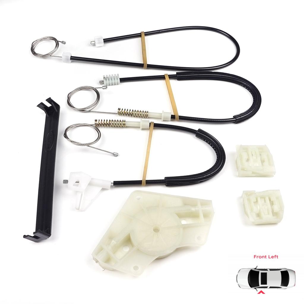 BWR544 Power Window Regulator Repair Set Front Left Door for Skoda Octavia MK1 1U 1U2 1U5 2001-2010 4/5 Door Facelift 1U0837461B