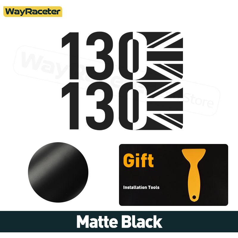 2 Pcs Union Jack Matte/Glossy/Carbon Fiber Black Side Fender Wing Sticker For Land Rover Defender L663 90 110 130 Accessories
