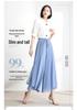 2026 Women's New Style Chiffon High-Waisted Wide-Leg Cropped Pants: Flowy, Drape Skirt Style, Summer-Ready.