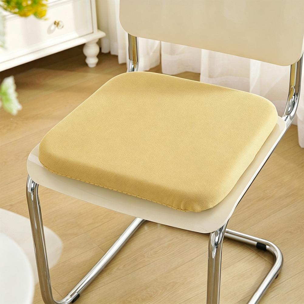 Non Slip Seat Pad with Straps Washable Dining Chair Seat Pad Memory Foam Chair Cushion with Straps Thickened Dining Seat Pad