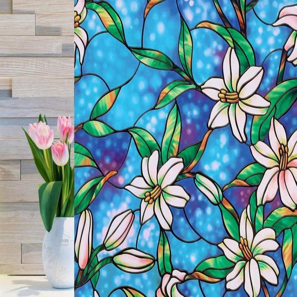 Анти-писковые матовые стеклянные наклейки для конфиденциальности в ванной комнате