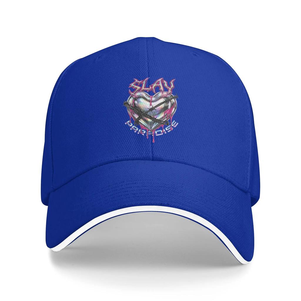 Pink Slayyyter Sun Baseball Cap Summer Fitted Retro Trucker Hat For Unisex Women Outdoor Sport Baseball Caps