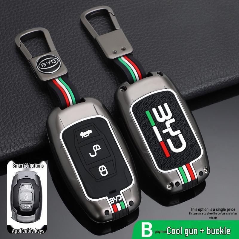 BYD Song/Tang/Max Key Case: Creative Metal Shell for Old Models (G5, Surui, E5, Sirui, G6, Qin).