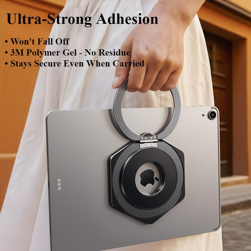 Oatsbasf Magnetic Tablet Holder with 360° Rotatable Ring Stand Metal Bracket Stand Adhesive Tablet for iPad Pad Tablet