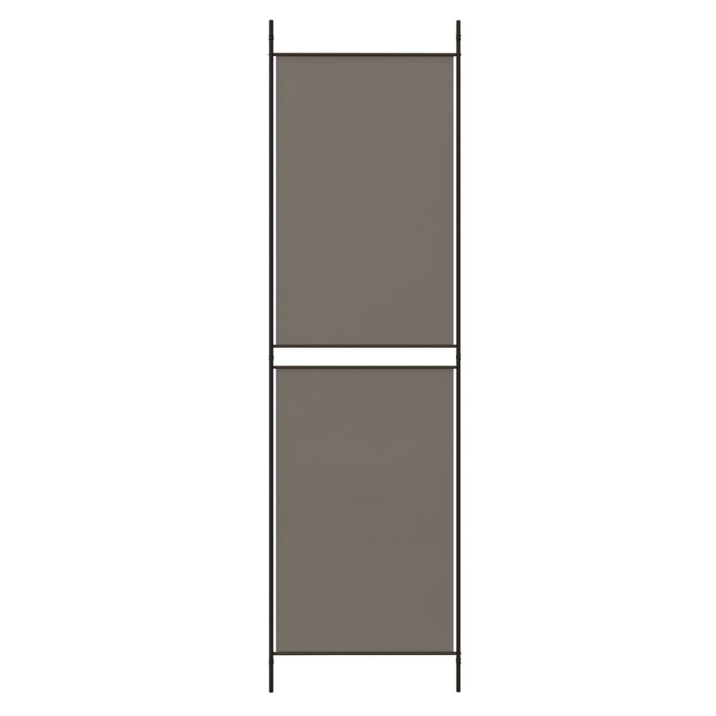 6 Piece Anthracite Folding Screen 300 x 200 cm Fabric
