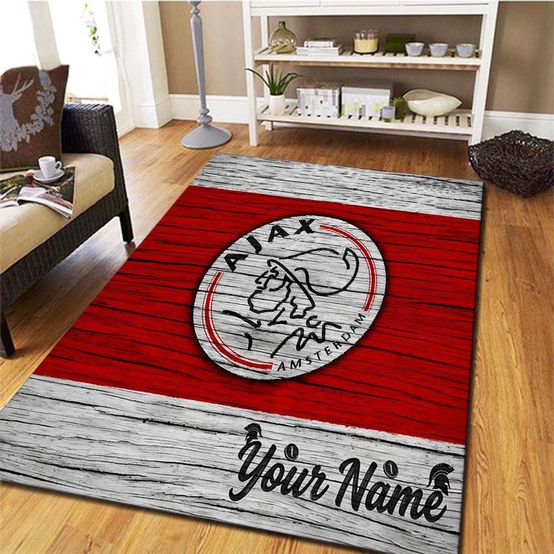 AFC Ajax Custom Name Carpet Rug for Living Room Bedroom Home Sofa Decoration,Kids play Non-slip Floor Mat