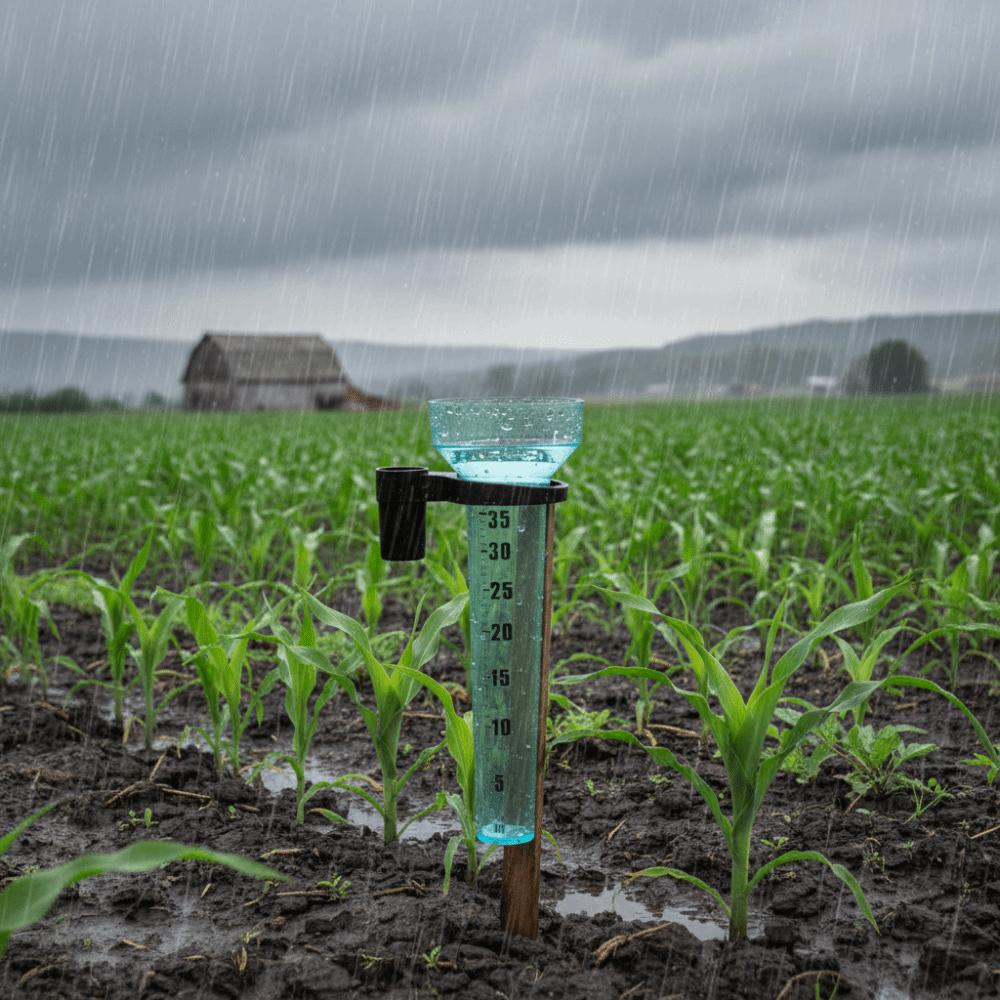 Transparent Gardening Rainwater Meter Plastic Lawn Rainfall Gauge Farm Rain Gauge Outdoor