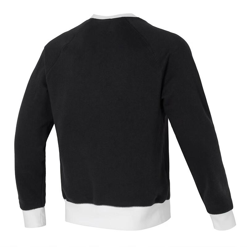 Nike Американский винтажный толстовка с круглым вырезом и рукавом реглан, мужские топы, черный цвет FV5379-010