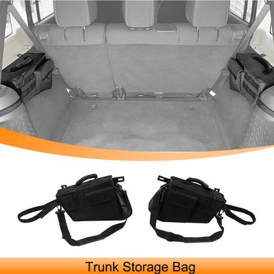 For Jeep Wrangler JK 2007-2017 JL 2018- 2023 4-Doors Car Trunk Cargo Storage Bag Organizer Stowing Tidying Interior Accessories QU1