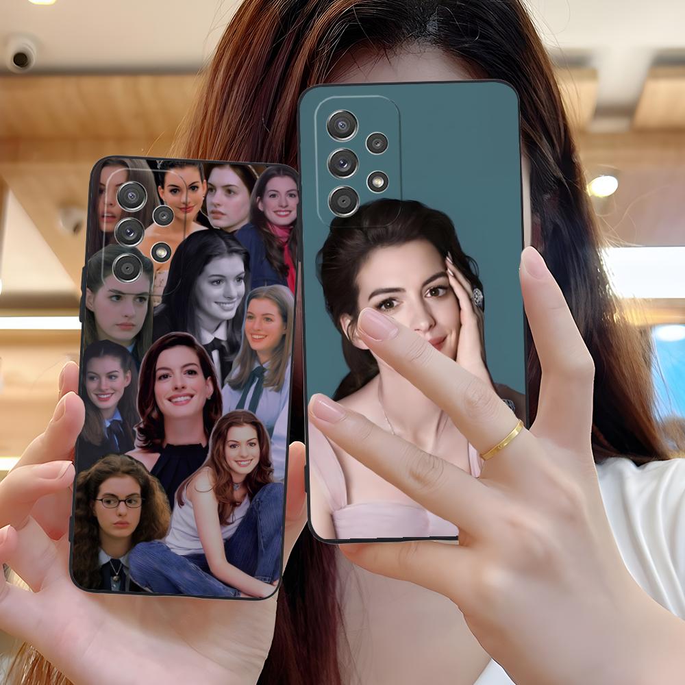 Чехол для мобильного телефона Anne Hathaway для Samsung Galaxy A56 55 54 53 52 51 36 35 34 23 16 15 5G Цветной чехол Красивый роскошный чехол