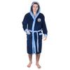 Manchester City FC Mens Crest Fleece Contrast Trim Dressing Gown