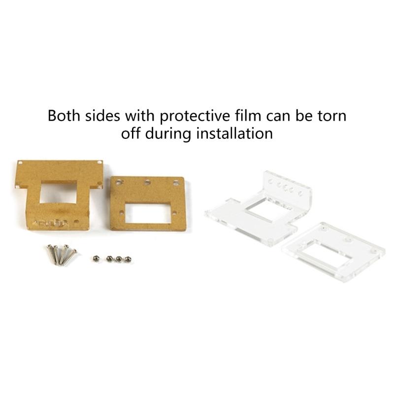 1PC Clear Plastic Mounting Bracket for SG90 MicroServo Clear Plastic Mounting Bracket for SG90 MicroServo