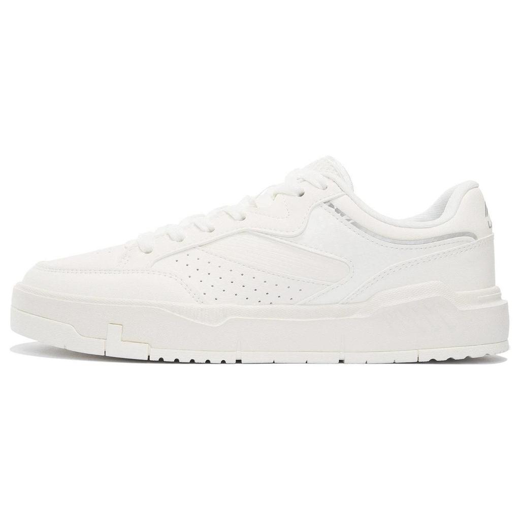 Li Ning Slip Resistant Lightweight Low Top Skate Shoes Men Sneakers White AGCS031-1