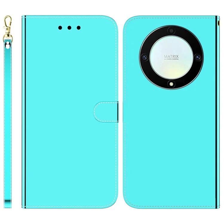For Honor X40 5G / X9a 5G / Magic5 Lite 5G Anti-scratch Phone Case Stand Mirror-like Surface Flip Leather Phone Wallet Cover