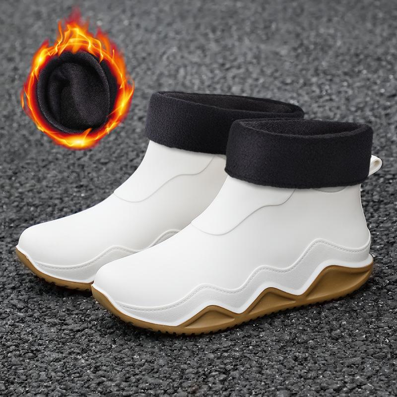 Зима Осень Весна Лето Теплый Мех Дождевая Обувь Мужчины Женщины Противоскользящая Износостойкая Дождевая Вода Забродные Рыбацкие Сапоги