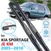 Car Front Wiper Blades For Kia Sportage JE KM 2005 2006 2007 2008 2009 2010 Windshield Windscreen Brushes Cutter Car