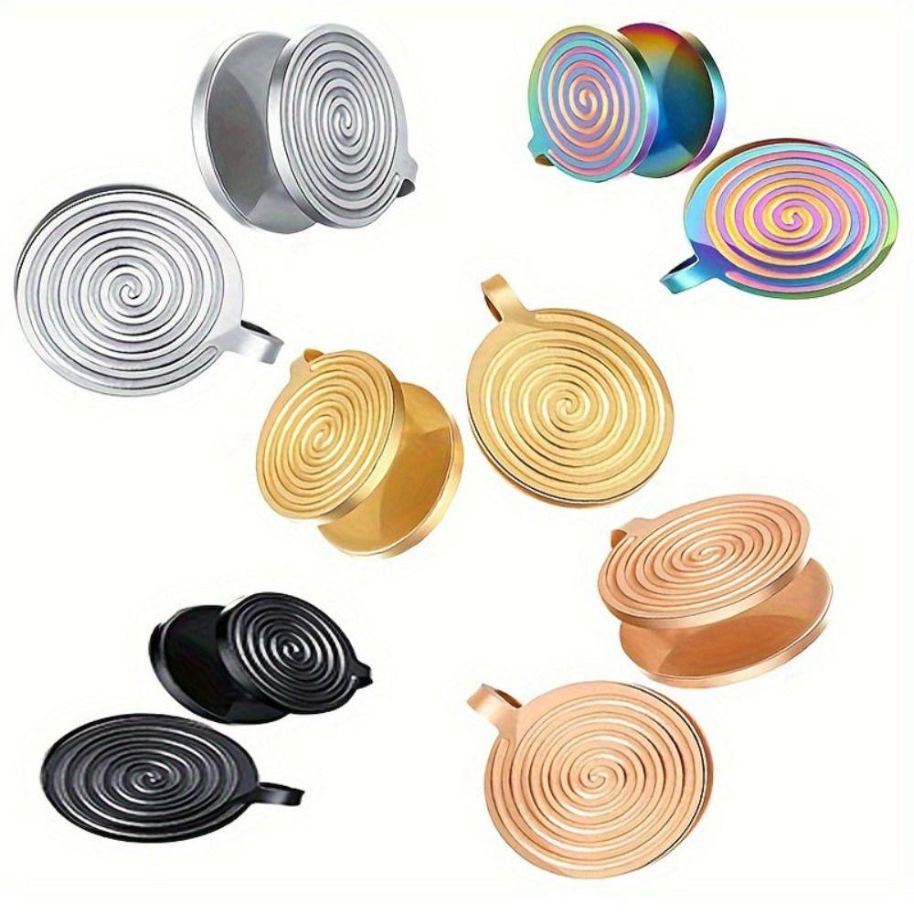 Stainless Steel Keloid Pressure Earrings Non Piercing Earrings Clip On Compression Earring