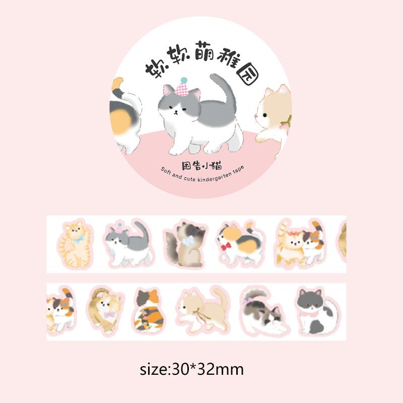 100 листов мультфильм граффити маленькие животные декоративная лента креативный ручной счет коллаж материал наклейки рулон школьные канцелярские принадлежности