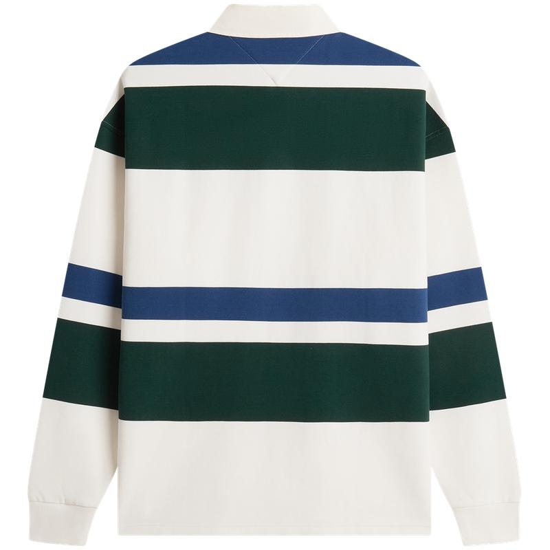 Tommy Hilfiger Мужская полоска с цветочной вышивкой в американском стиле, свободная, с длинным рукавом, топ MW0MW43064