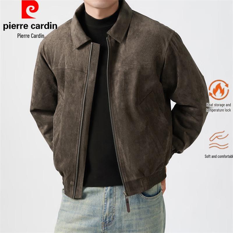 Pierre Cardin Men's Retro Faux Suede Sherpa-Lined Jacket