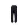 Solid Color Logo Embroidered Fleece-Lined Sweatpants With Elastic Waist Men Bottoms Black DQ4857-010