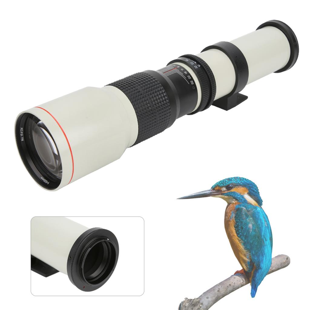 500 мм F8‑F32 Телеобъектив с фиксированным фокусным расстоянием и ручной фокусировкой для камеры Nikon с креплением F