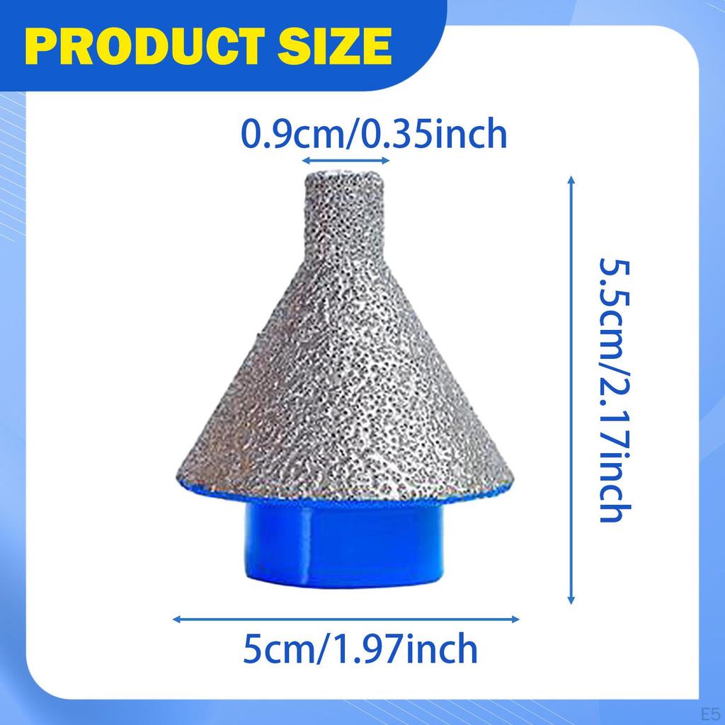 Diamond Beveling Chamfer Bit Countersink Wear Resistant Hole Enlarging Trimming for