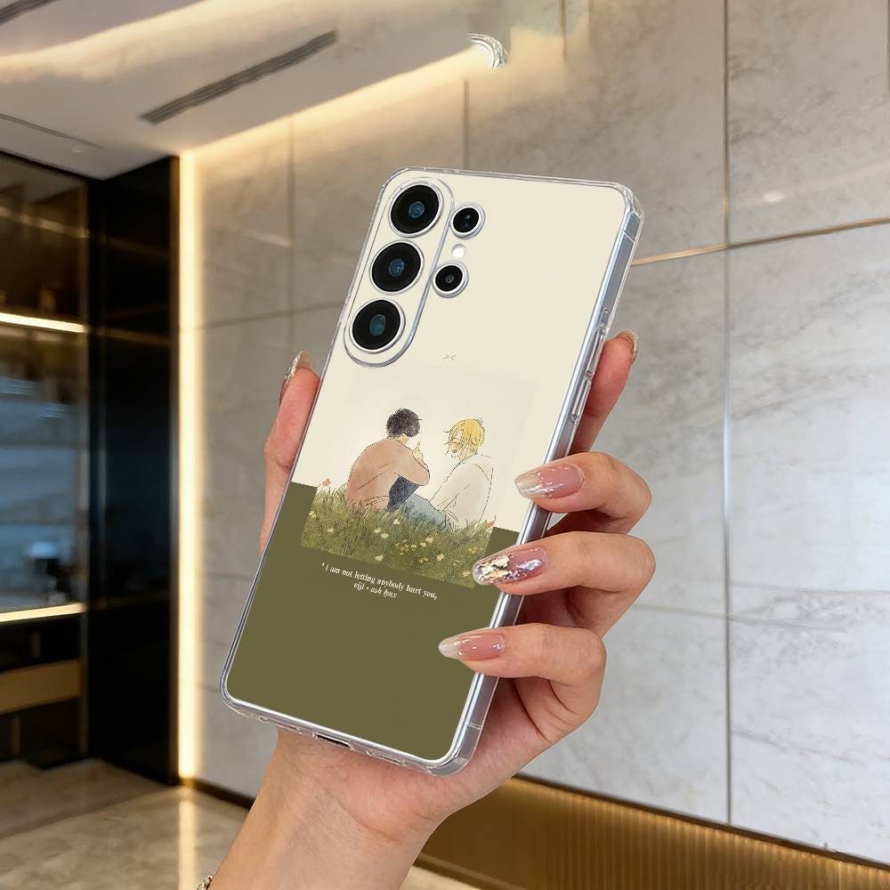 Прозрачный чехол для телефона B-BANANA- FISH для Samsung S25, S24, S21, S22, S23, S30, Ultra, S20, Plus, FE, Lite