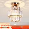Современный двухслойный хрустальный потолочный светильник для светлых комнат и элегантной атмосферы на балконе
