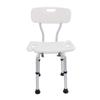 Height Adjustable Backrest Bath Chair Non Slip Backrest Bath Chair 250 Lbs Aluminium Alloy Shower