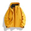 The latest physical spring and autumn single clothes jacket men's and women's windproof and waterproof outdoor mountaineering suit hooded jacket