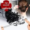 Черные Высокоэластичные Толстые Прочные Резинки для Волос – Маленькие Одноразовые Резиночки для Женщин