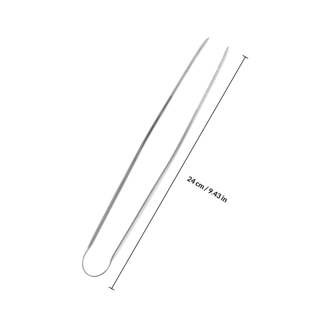 2Pcs Stainless Steel Bbq Tongs Japanese Style Food Clamp Ergonomic Heat Resistant Rust Proof Lightweight for Outdoor Barbecue