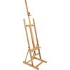 Chevalet d'atelier - Bois d'orme - Pliable - Hauteur maximale 127 cm - Poids 9 kg