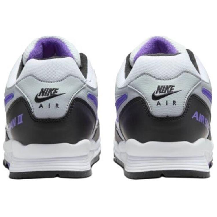 Nike Air Span 2 Нескользящие износостойкие Низкие Повседневные Туфли Мужские Черный Белый Фиолетовый AH8047-013