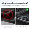 For Tesla Model Y 2022  Door Storage Organizer Box TPE Waterproof Material Car
