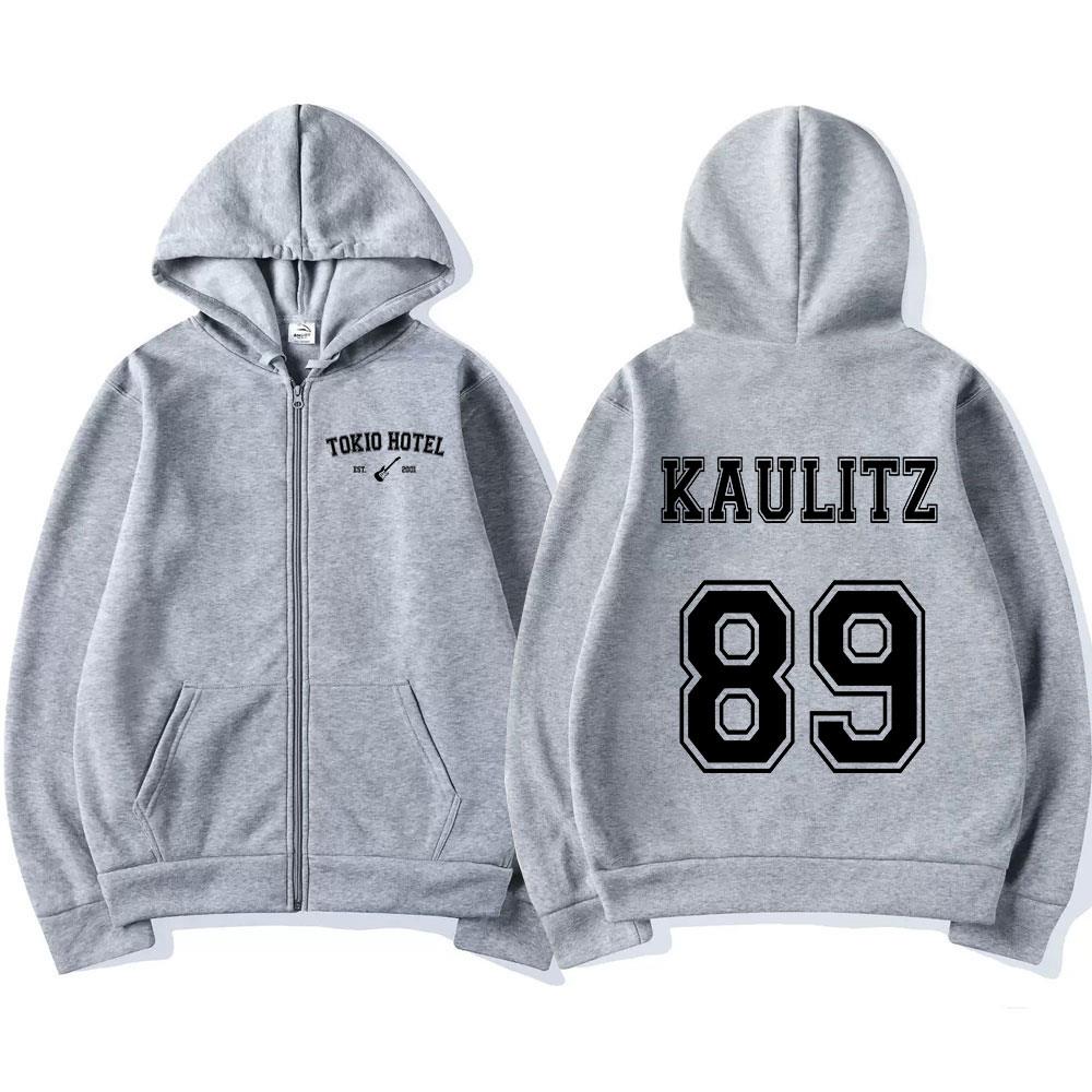 Rock Band Tokio Hotel Kaulitz Zipper Hooded Мужская и женская одежда Zipper Fleece Hooded Sports and Casual
